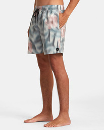 4 Perry 17" Elastic Waist Boardshorts White AVYBS00267 RVCA