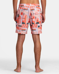 rvca, Jesse Brown 17" Elastic Waist Boardshorts, FIESTA (nnf0) Jesse Brown - Swim Shorts for Men AVYBS00271