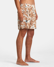 6 Atlas Elastic Waist Boardshorts 17" Brown AVYBS00293 RVCA