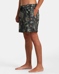 4 Atlas Elastic - Short de bain pour Homme Gris AVYBS00293 RVCA