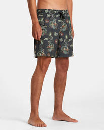 6 Atlas Elastic - Short de bain pour Homme Gris AVYBS00293 RVCA