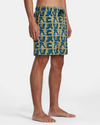 6 Elastic Waist Boardshorts 17" Green AVYBS00294 RVCA