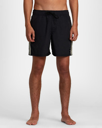 1 Breakout Elastic Waist Boardshorts 16" Black AVYBS00313 RVCA