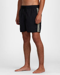 4 Breakout Elastic Waist Boardshorts 16" Black AVYBS00313 RVCA