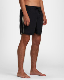 6 Breakout Elastic Waist Boardshorts 16" Black AVYBS00313 RVCA