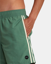 7 Breakout Elastic Waist Boardshorts 16" Green AVYBS00313 RVCA