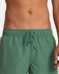 9 Breakout Elastic Waist Boardshorts 16" Green AVYBS00313 RVCA