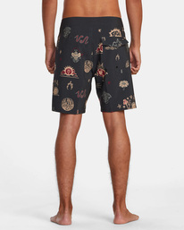 1 VA Pigment Print Elastic Waist Black AVYBS00326 RVCA