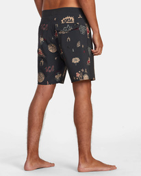 4 VA Pigment Print Elastic Waist Black AVYBS00326 RVCA
