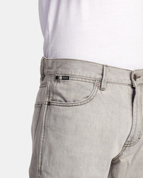 3 Weekend Straight Fit Jeans Grey AVYDP00127 RVCA
