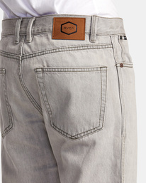 7 Weekend Straight Fit Jeans Grey AVYDP00127 RVCA