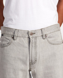 8 Weekend Straight Fit Jeans Grey AVYDP00127 RVCA