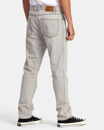 5 Weekend Straight Fit Jeans Grey AVYDP00127 RVCA