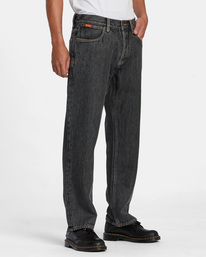 5 Americana Chainmail - Relaxed Fit Jeans for Men Gray AVYDP00132 RVCA
