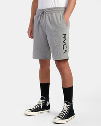 4 Big RVCA Sweatshorts Grey AVYFB00127 RVCA