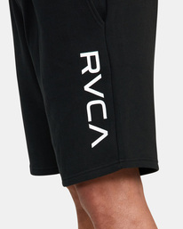 3 Big RVCA Sweatshorts Black AVYFB00127 RVCA