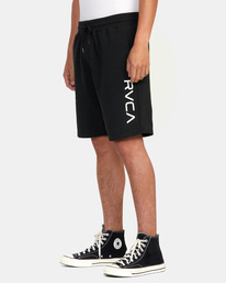 4 Big RVCA Sweatshorts Black AVYFB00127 RVCA