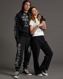 0 Mister Cartoon Sweatpants Black AVYFB00131 RVCA