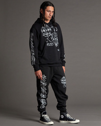2 Mister Cartoon Sweatpants Black AVYFB00131 RVCA