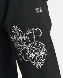 7 Mister Cartoon Sweatpants Black AVYFB00131 RVCA