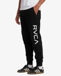 4 Big RVCA Sweatpants Black AVYFB00141 RVCA