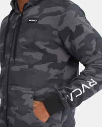 3 Swift Zip-Up Hoodie Brown AVYFT00152 RVCA