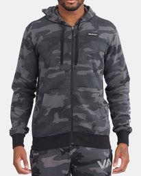 1 Swift Zip-Up Hoodie Brown AVYFT00152 RVCA