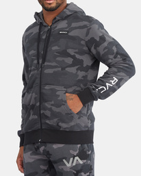 6 Swift Zip-Up Hoodie Brown AVYFT00152 RVCA