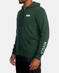 3 Swift Zip-Up Hoodie Green AVYFT00152 RVCA