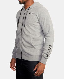 4 Swift Zip-Up Hoodie Grey AVYFT00152 RVCA