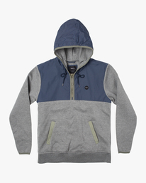 0 Oak Half-Zip Anorak Grey AVYFT00283 RVCA
