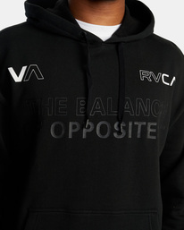 4 Yin Yang Balance Pullover Hoodie Black AVYFT00301 RVCA