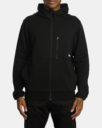 1 VA Sport Tech - Kapuzenpulli mit Reißverschluss für Männer Schwarz AVYFT00303 RVCA