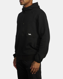 6 VA Sport Tech - Kapuzenpulli mit Reißverschluss für Männer Schwarz AVYFT00303 RVCA