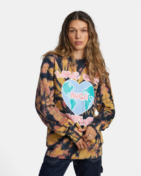 11 Freaktopia Love Your Mother Sweatshirt White AVYFT00305 RVCA
