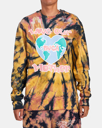 4 Freaktopia Love Your Mother Sweatshirt White AVYFT00305 RVCA