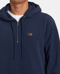 2 Yukon - Fleece mit Halbreißverschluss für Männer Blau AVYFT00306 RVCA