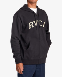 4 Concord Zip-Up Hoodie Blue AVYFT00307 RVCA