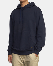 3 Americana Pullover Hoodie Blue AVYFT00309 RVCA