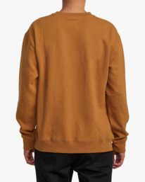 2 Day Shift Crewneck Sweatshirt Brown AVYFT00310 RVCA