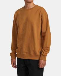 4 Day Shift Crewneck Sweatshirt Brown AVYFT00310 RVCA