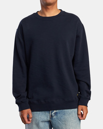1 Day Shift Crewneck Sweatshirt Blue AVYFT00310 RVCA