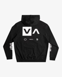 rvca, Barron Mamiya Hoodie, BLACK (blk) Barron Mamiya - Hoodie for Men AVYFT00327