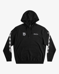 rvca, Barron Mamiya - Sweat à capuche pour Homme, BLACK (blk) Barron Mamiya - Hoodie for Men AVYFT00327