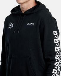 2 Barron Mamiya - Felpa con cappuccio da Uomo Black AVYFT00327 RVCA