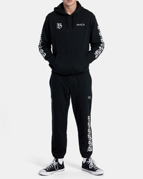 6 Barron Mamiya - Felpa con cappuccio da Uomo Black AVYFT00327 RVCA