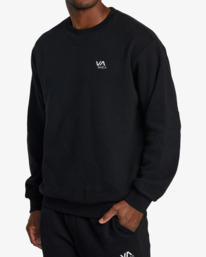 3 VA Essential - Felpa da Uomo Black AVYFT00331 RVCA