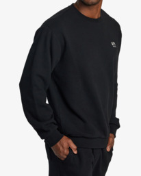 4 VA Essential - Felpa da Uomo Black AVYFT00331 RVCA