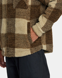 5 Lockheart - Fleece Shirt for Men Beige AVYFT00344 RVCA