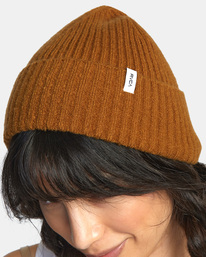 1 Warm Eyes - Beanie for Women Brown AVYHA00249 RVCA
